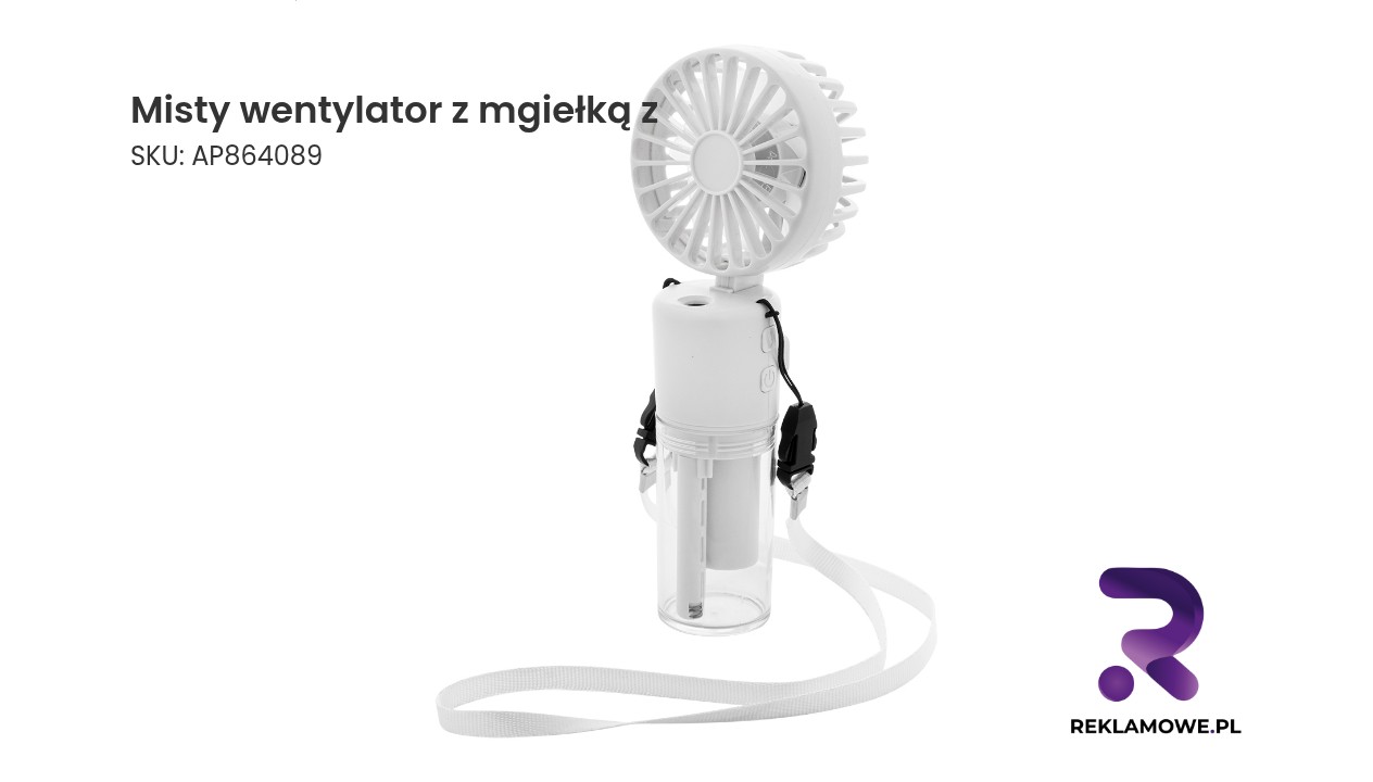Misty wentylator z mgiełką z akumulatorem Misty wentylator z mgiełką z - zdjęcie produktu