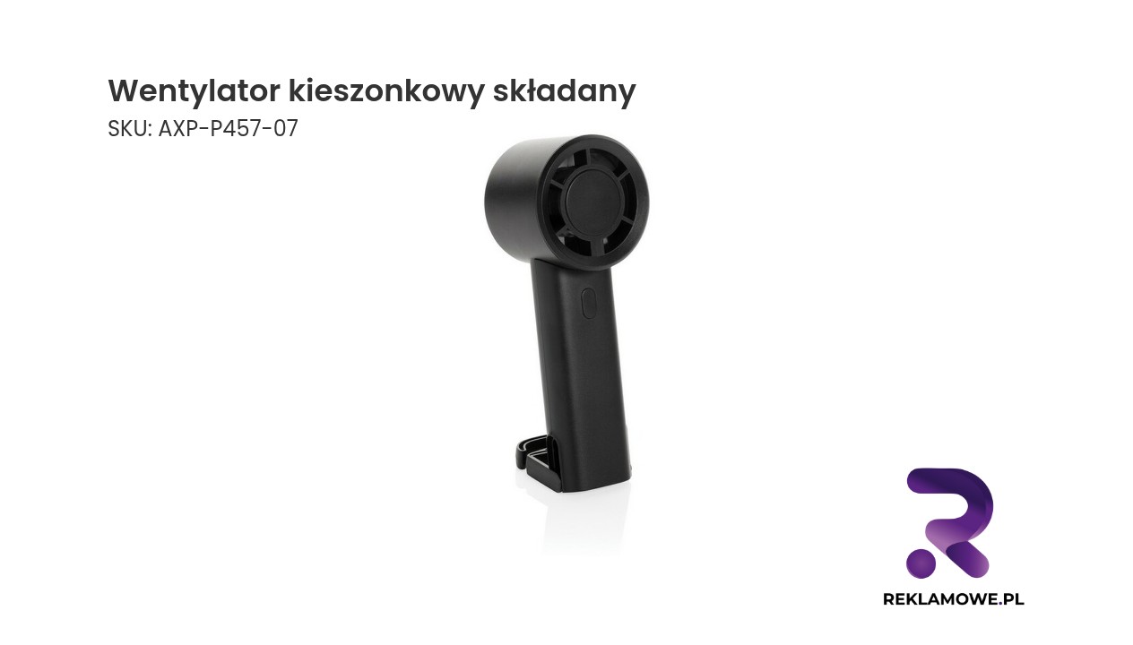 Wentylator kieszonkowy, składany Wentylator kieszonkowy składany – przenośny i kompaktowy wentylator do codziennego użytku